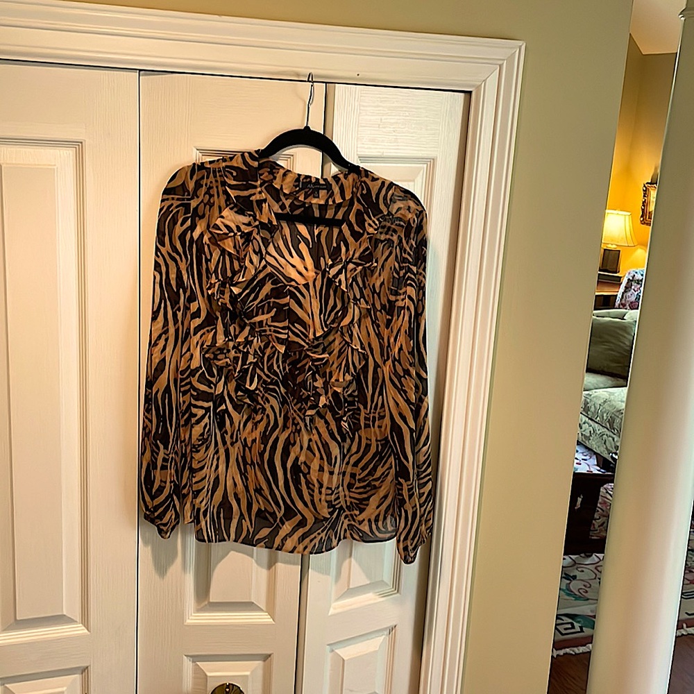 AK ruffled blouse